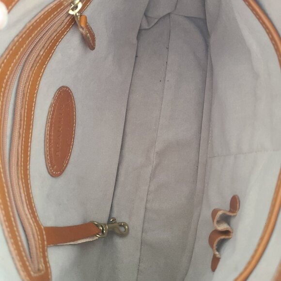 Brahmin Isabelle Croc Embossed Leather Cross Body Shoulder Bag Brown - Picture 9 of 9